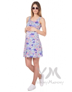 Платье-майка с цветочным принтом для беременных