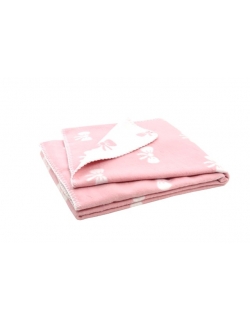 плед для новорожденных, цвет "Розовые бантики"