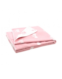 плед для новорожденных, цвет "Bow pink"