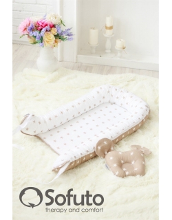 Гнездышко-кокон для новорожденных Babynest Latte
