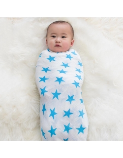 Муслиновые пеленки для новорожденных Aden&Anais большие, набор 2, Neon Fluro Blue
