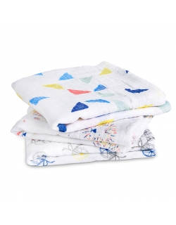 Муслиновые пеленки для новорожденных Aden&Anais средние, набор 3, Leader Of The Pack
