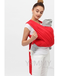 Слинг-шарф трикотажный, цвет "красный"
