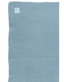 Вязаный плед для новорожденных Jollein Basic Knit, сине-голубой, средний