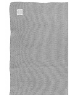 Вязаный плед для новорожденных Jollein Basic Knit, серый, средний
