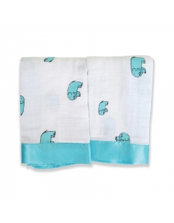 Муслиновые пеленки для новорожденных Aden&Anais маленькие, Elephant
