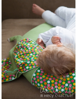 Подушка для беременных и кормящих "Слон Радостный", зеленый