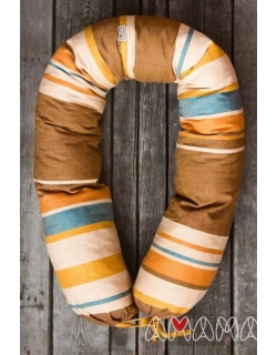 Подушка для беременных и кормящих "Путешественница", коричневый