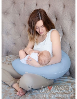 Подушка для беременных и кормящих "Лёгкая на подъём" 170см, голубой