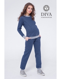 Костюм для кормящих и беременных из капитония Diva Amelia, Notte