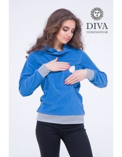 Толстовка для кормящих и беременных флисовая Diva Nursingwear, Notte