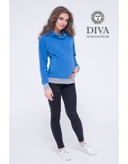 Толстовка для кормящих и беременных флисовая Diva Nursingwear, Notte