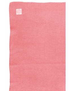 Вязаный плед для новорожденных Jollein Basic Knit, коралл, средний