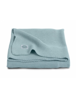 Вязаный плед для новорожденных Jollein Basic Knit, серо-зеленый