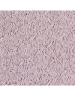 Вязаный плед для новорожденного с мехом Jollein Diamond, винтажный розовый