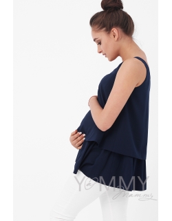 Топ для беременных и кормящих, цвет темно-синий