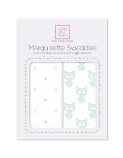 Набор пеленок SwaddleDesigns Marquisette 2-Pack Little, Fox Dottie Star