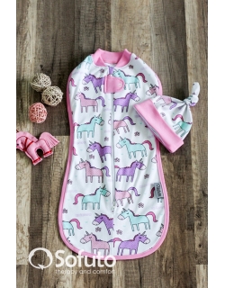 Комплект пеленок-коконов для новорожденных, Unicorn