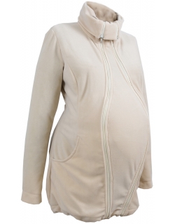 Флисовая слингокуртка и куртка для беременных, бежевый