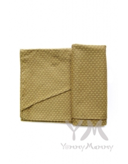 Слинг-шарф алмазного плетения YM, желтый/коричневый