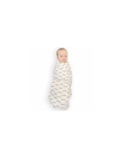 Муслиновая пеленка для новорожденных Adam Stork большая, Grey Wow