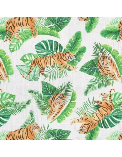 Муслиновая пеленка для новорожденных Adam Stork большая, Tigers