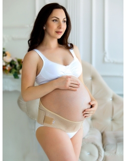 Бандаж для беременных и после родов универсальный, бежевый