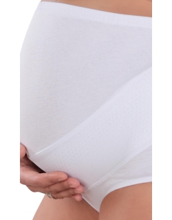 Бандаж-трусы для беременных высокий, белый
