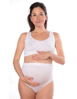 Бандаж трусы для беременных бесшовный, белый