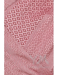 Слинг-шарф YammyMammy (ями мамми) тканый, цвет "розовый/черешня"