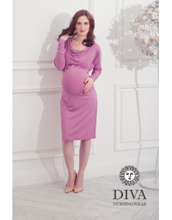 Платье для кормящих и беременных Diva Nursingwear Paola, цвет Berry