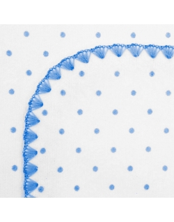 Фланелевая пеленка для новорожденного SwaddleDesigns Blue w/Blue Dot