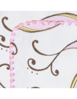 Фланелевая пеленка для новорожденного SwaddleDesigns Pink Paisley