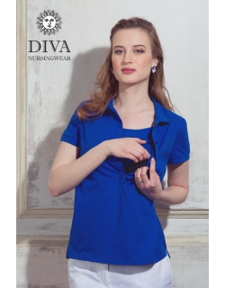 Топ для кормления Diva Nursingwear Polo, цвет Azzurro