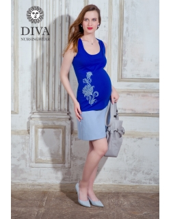 Топ для кормления Diva Nursingwear Eva Print, цвет Azzurro