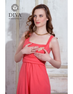 Сарафан для кормящих и беременных Diva Nursingwear Alba Maxi, Corallo