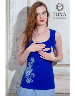 Топ для кормления Diva Nursingwear Eva Print, цвет Azzurro
