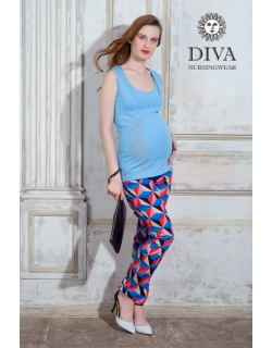 Топ для кормления Diva Nursingwear Eva Print, цвет Celeste