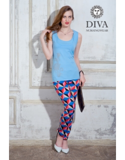 Топ для кормления Diva Nursingwear Eva Print, цвет Celeste