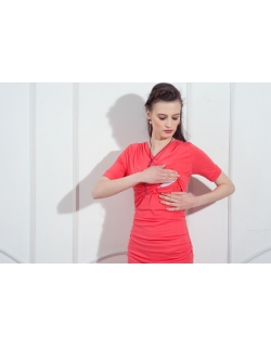 Платье для кормящих и беременных Diva Nursingwear Lucia кор.рукав, Corallo