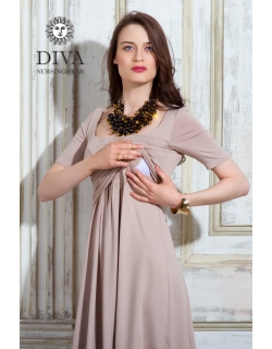 Платье для кормящих и беременных Diva Nursingwear Stella Maxi, Grano