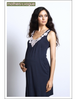 Платье для кормления "Zahra Applique", синий