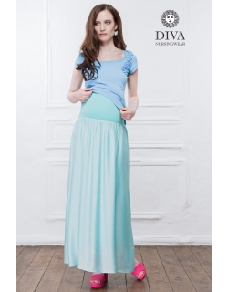 Юбка с шелком для беременных и родивших Diva Nursingwear Ines, Menta