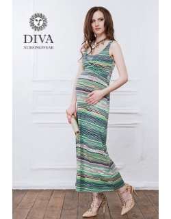 Сарафан для кормящих и беременных Diva Nursingwear Alba Maxi, Kiwi