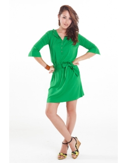 Платье-туника для кормящих "Weekend Shirtdress", Emerald