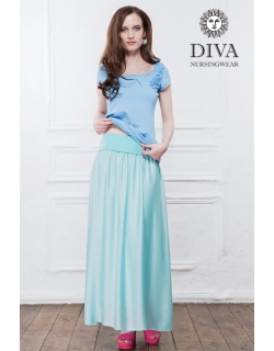 Юбка с шелком для беременных и родивших Diva Nursingwear Ines, Menta