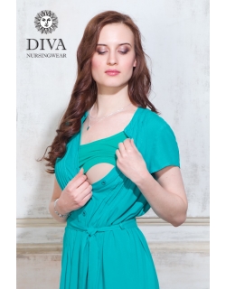 Платье для кормящих и беременных Diva Nursingwear Gemma, цвет Smeraldo