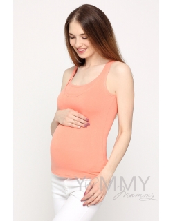 Майка для кормящих и беременных, цвет персиковый