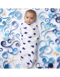 Муслиновые пеленки для новорожденных Aden&Anais большие, набор 4, High Seas