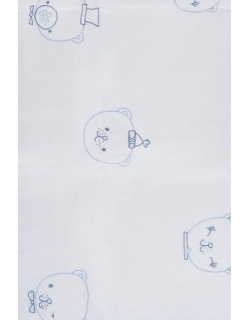 Муслиновые пеленки для новорожденных Jollein средние, Funny Bear Blue